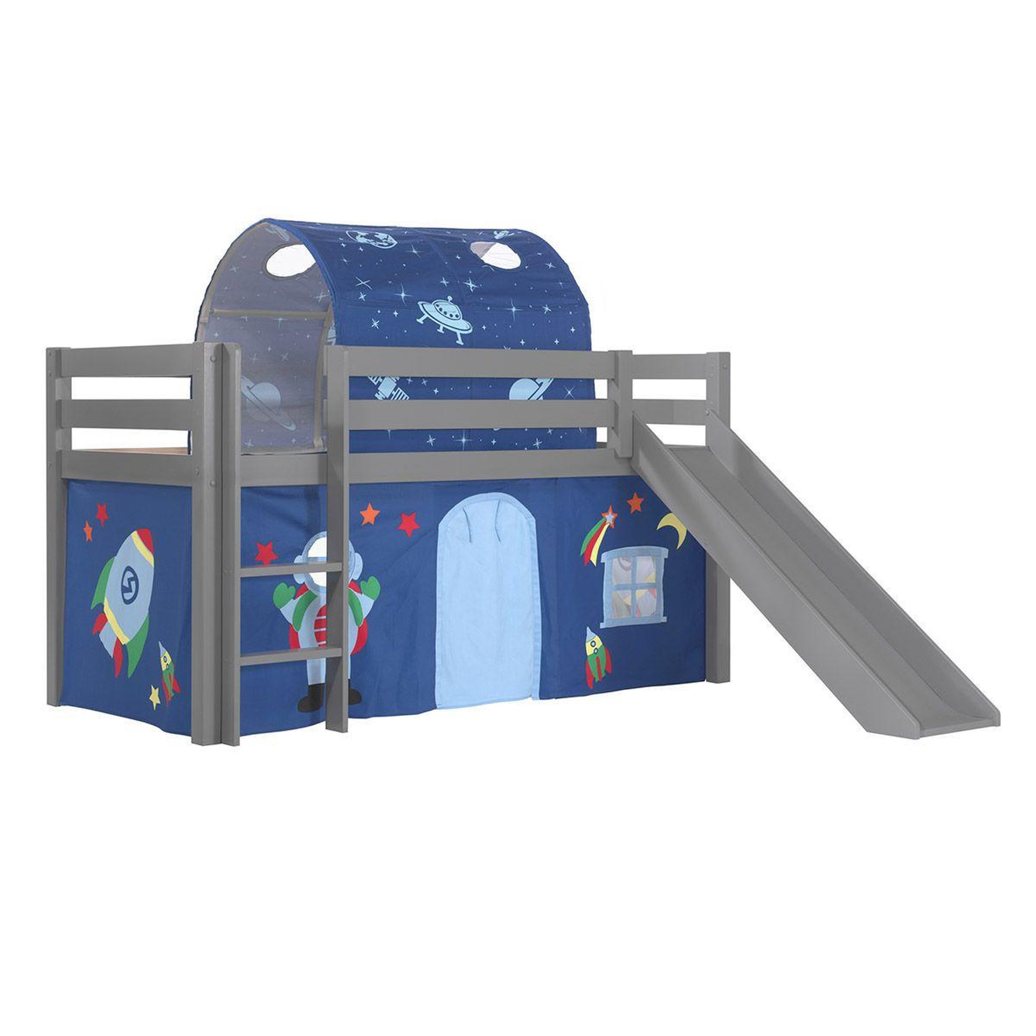Paris Prix Pack - lit enfant, tente, tunnel & toboggan  pino astronaute ii  gris