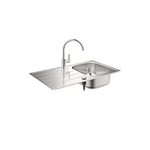 Grohe Pack évier inox + mitigeur chromé - 31562SD1