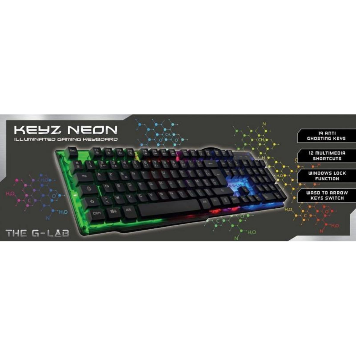 THE G-LAB Clavier THE G-LAB KEYS-NEON/FR