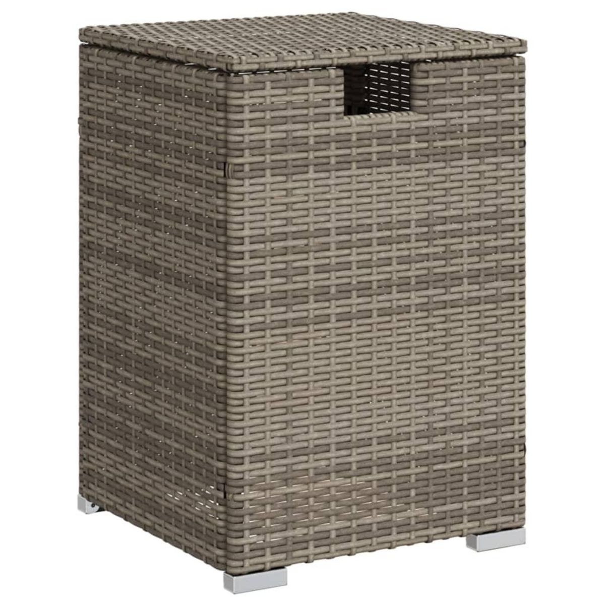 VIDAXL Table de couverture de bouteille de propane gris 40x40x60 cm