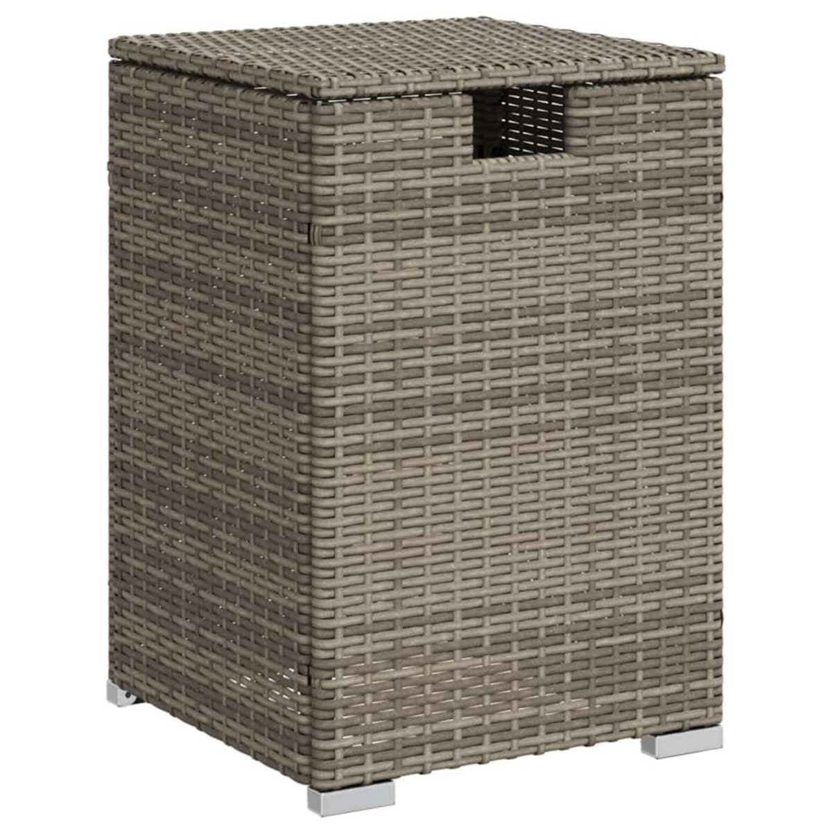VIDAXL Table de couverture de bouteille de propane gris 40x40x60 cm