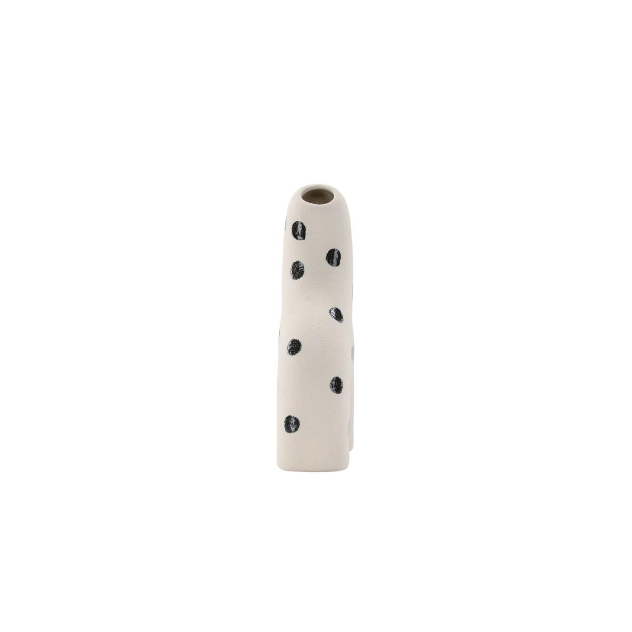 Voir la diapositive 3 : Paris Prix Vase design  aya  16cm blanc & noir