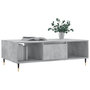 Voir la diapositive 3 : VIDAXL Table basse gris beton 104x60x35 cm bois d'ingenierie