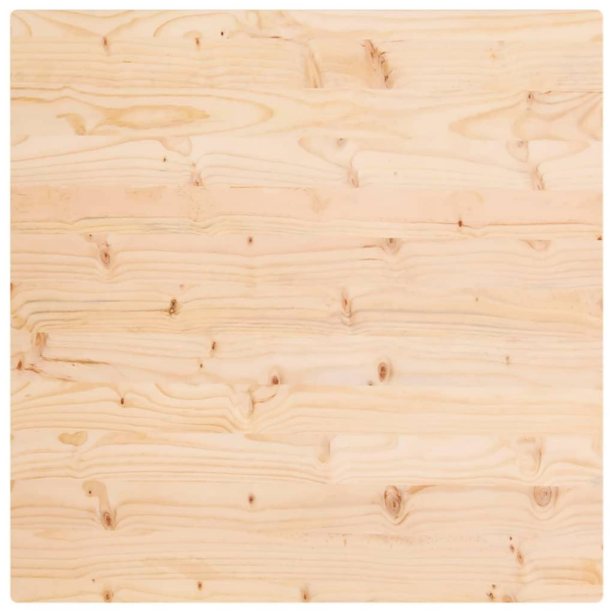 VIDAXL Dessus de table 70x70x2,5 cm bois de pin massif