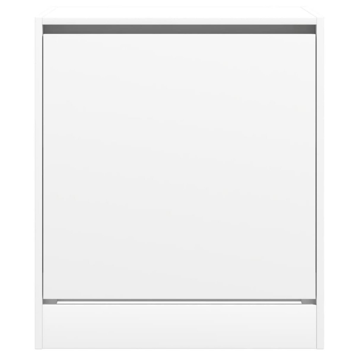 VIDAXL Armoire a chaussures blanc 60x42x69 cm bois d'ingenierie