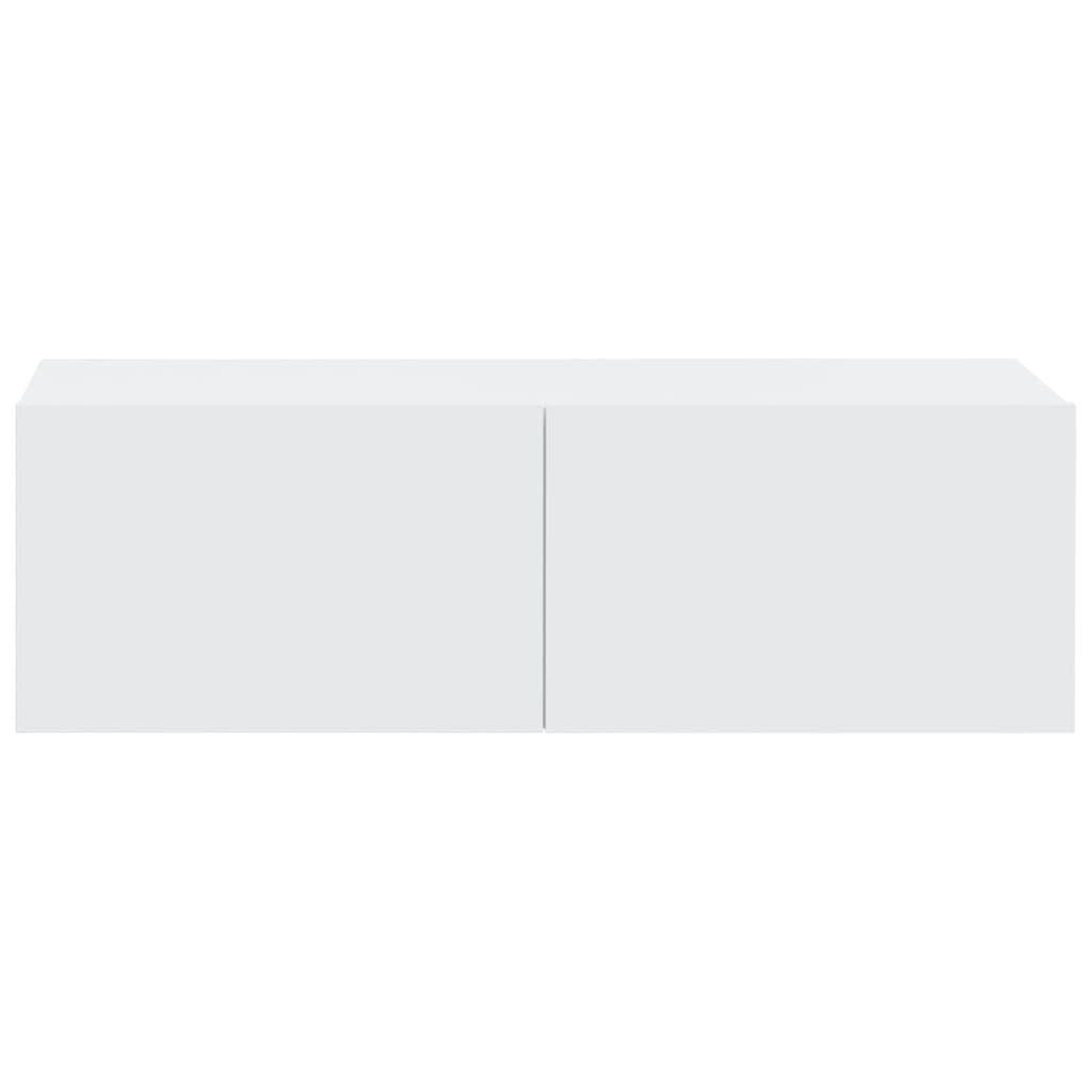 Voir la diapositive 5 : VIDAXL Meubles TV muraux 4 pcs blanc 100x30x30 cm