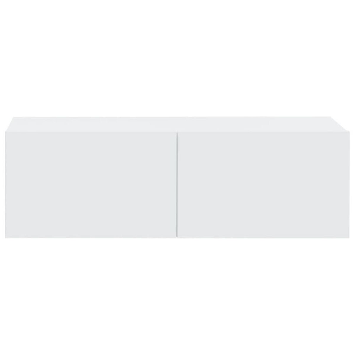 VIDAXL Meubles TV muraux 4 pcs blanc 100x30x30 cm