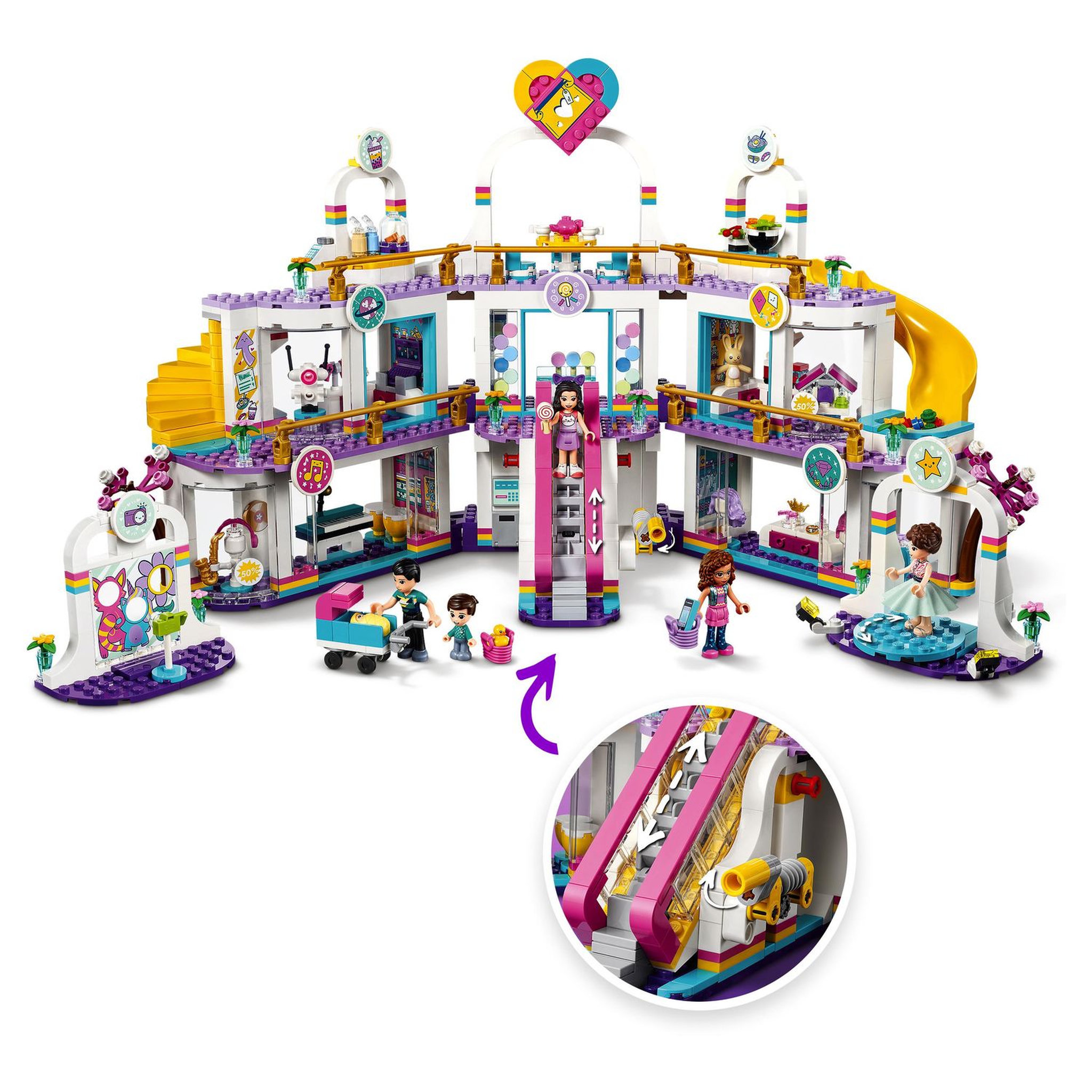 Voir la diapositive 3 : LEGO Friends 41450 - Le centre commercial de Heartlake City