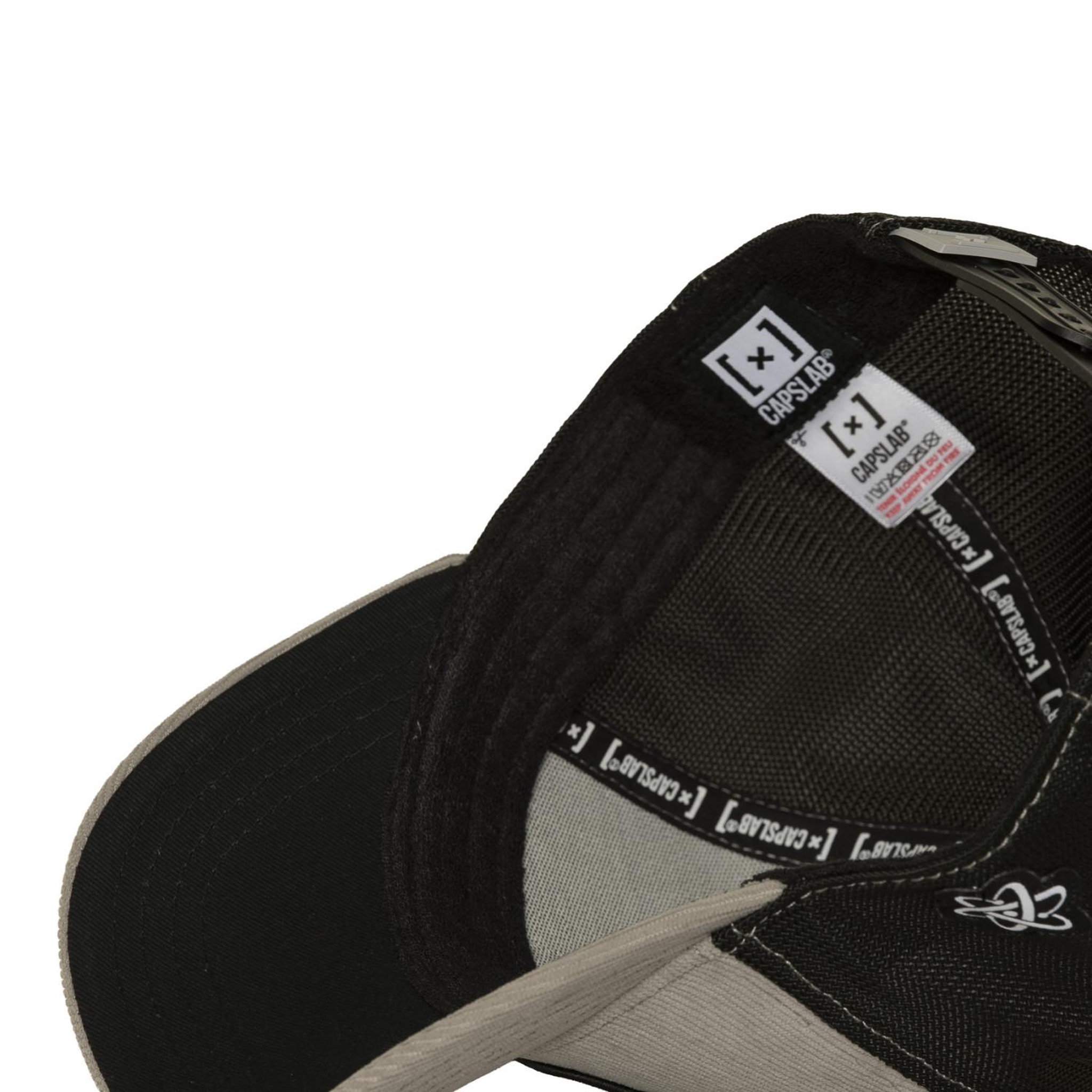 Voir la diapositive 6 : CAPSLAB Casquette trucker avec filet effet velours et patchthug life