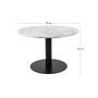 Voir la diapositive 5 : LISA DESIGN Valverde - table basse ronde - effet marbre - noir - 70 cm