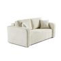Voir la diapositive 3 : BEST MOBILIER Miro - canapé droit 2 places - en velours texturé