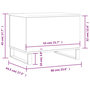 Voir la diapositive 6 : VIDAXL Table basse Gris beton 60x44,5x45 cm Bois d'ingenierie