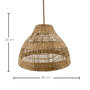 Voir la diapositive 3 : Lumisky Suspension d'extérieur nomade solaire MERIDA Beige Herbe marine H34cm