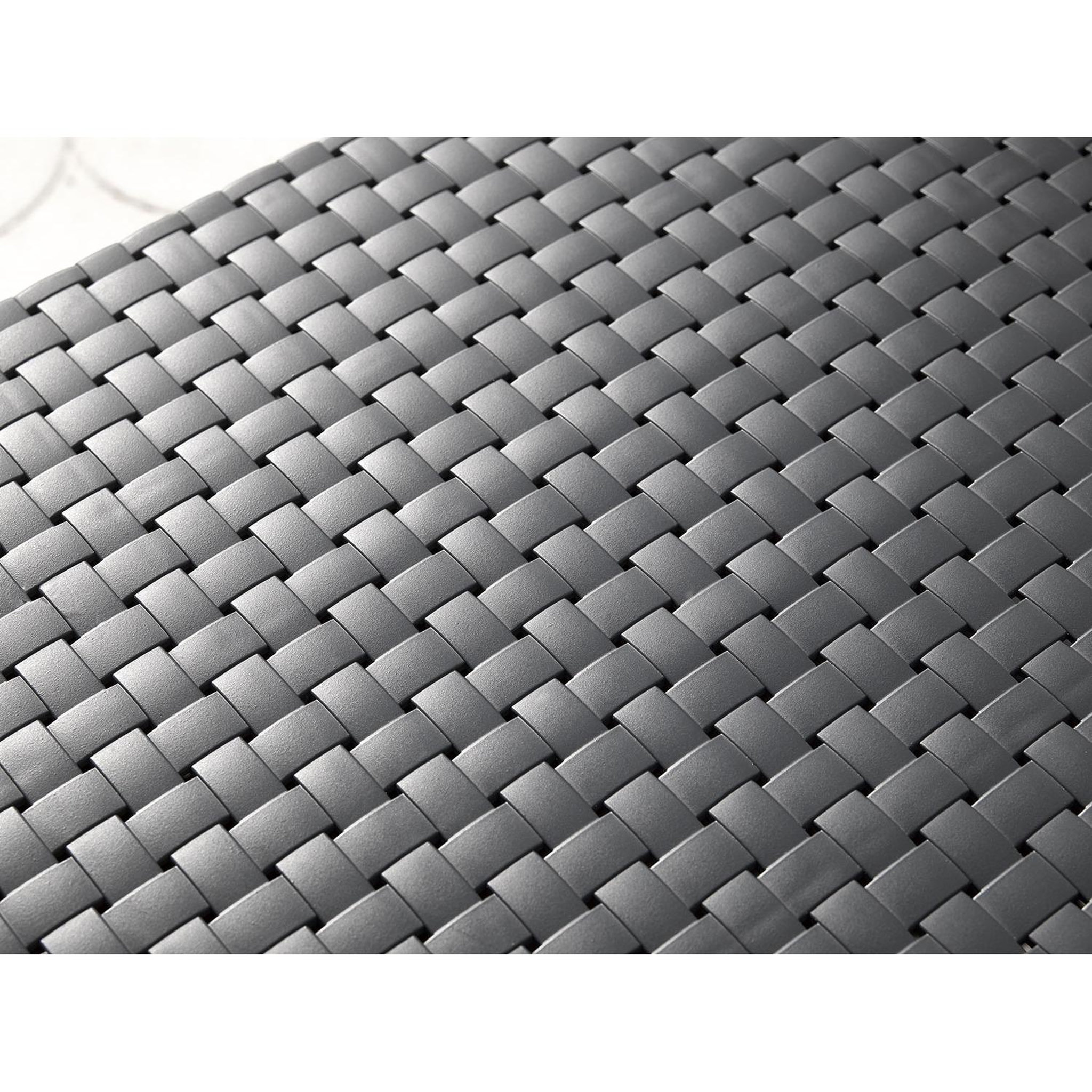 Voir la diapositive 5 : CONCEPT USINE Salon de jardin design résine tressée injectée anthracite futura