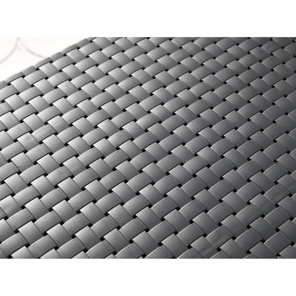 CONCEPT USINE Salon de jardin design résine tressée injectée anthracite FUTURA