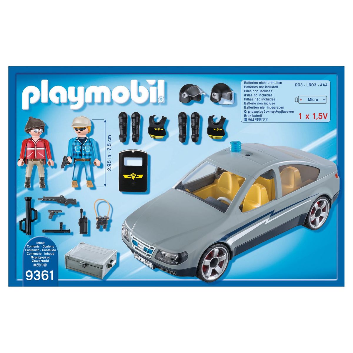 PLAYMOBIL 9361 - City Action - Voiture banalisée de policiers