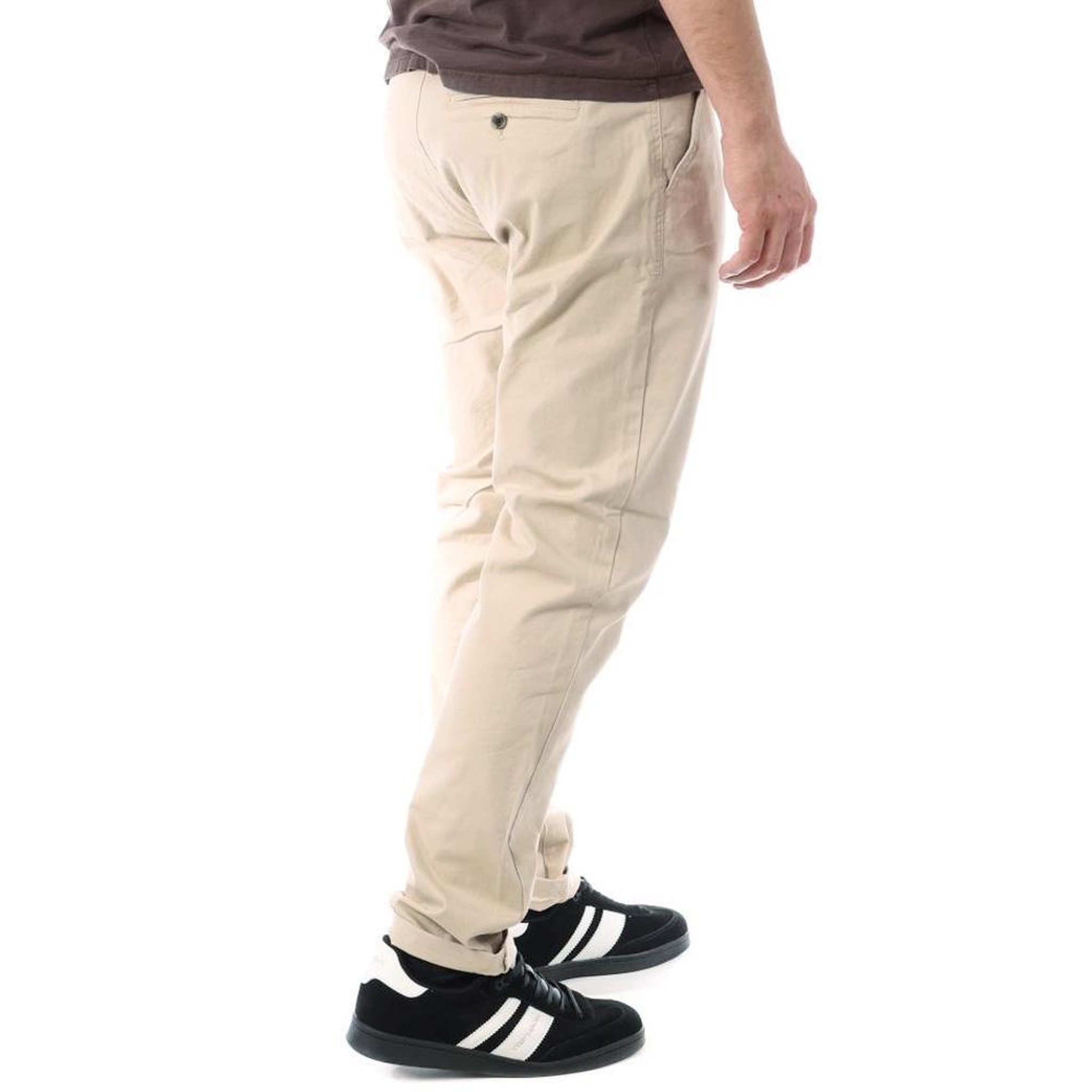 Voir la diapositive 2 : PANAME BROTHERS Pantalon Chino Beige/Écru Homme Paname Brothers Costa1