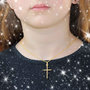 Voir la diapositive 2 : L'ATELIER D'AZUR Collier - Médaille Croix Or Jaune - Chaine Dorée Offerte