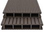 Voir la diapositive 2 : VIDAXL Panneaux de terrasse creux WPC 16 m^2 2,2 m Marron fonce