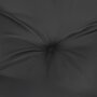 VIDAXL Coussin de banc de jardin noir 180x50x7 cm tissu oxford