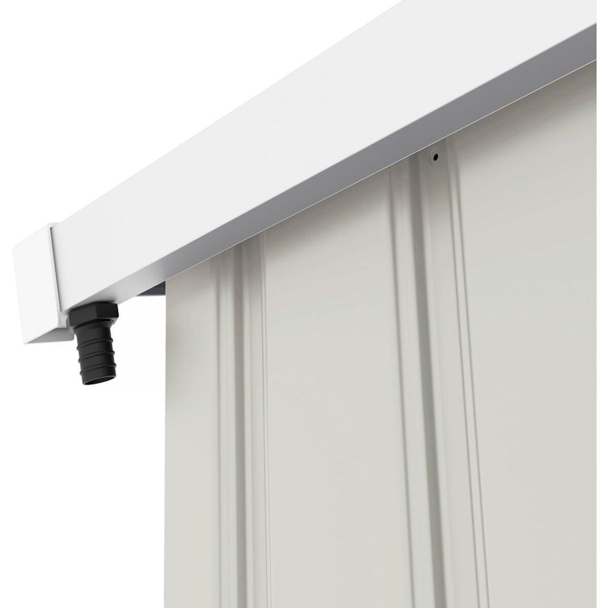 Habitat et Jardin Abri de jardin métal  Nebraska  - 4,07m² avec gouttière