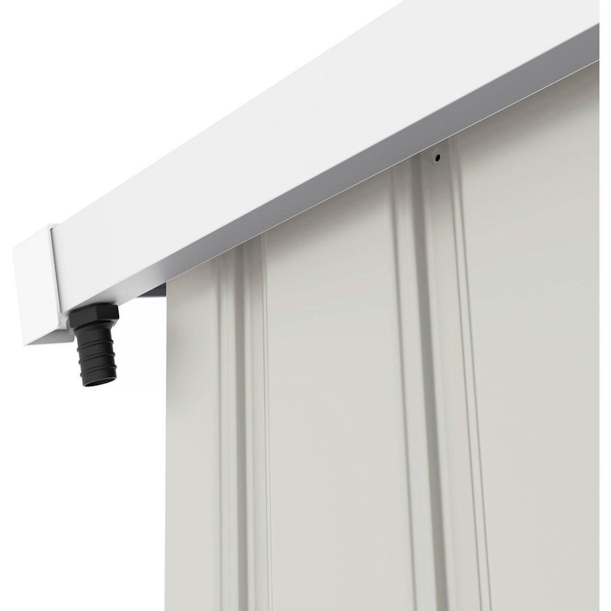 Habitat et Jardin Abri de jardin métal  Nebraska  - 4,07m² avec gouttière