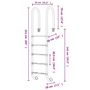 Voir la diapositive 6 : VIDAXL Echelle de piscine 54x38x211 cm acier inoxydable 304