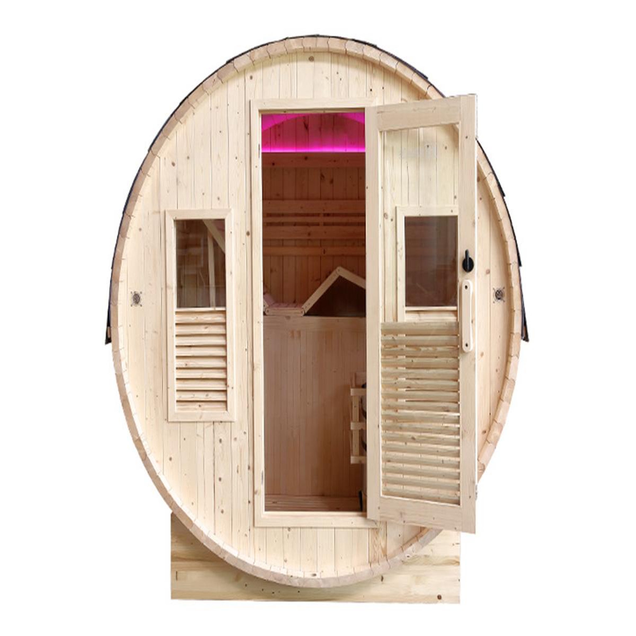 Voir la diapositive 2 : Holl's Sauna traditionnel d'extérieur Gaïa Bella - Holl's