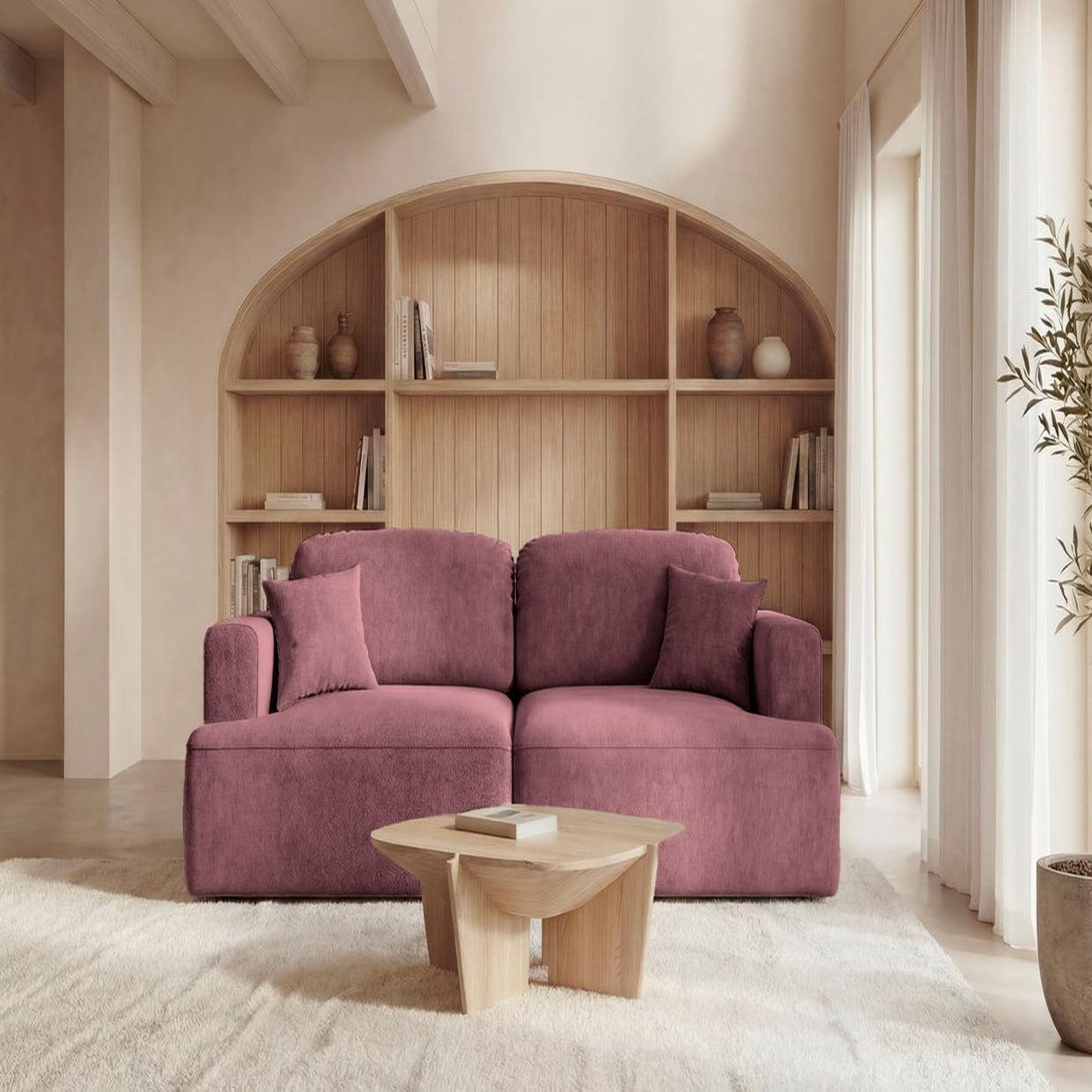 Voir la diapositive 3 : CASANOVA PARIS Chiara - canapé droit convertible tissu velours 3 places
