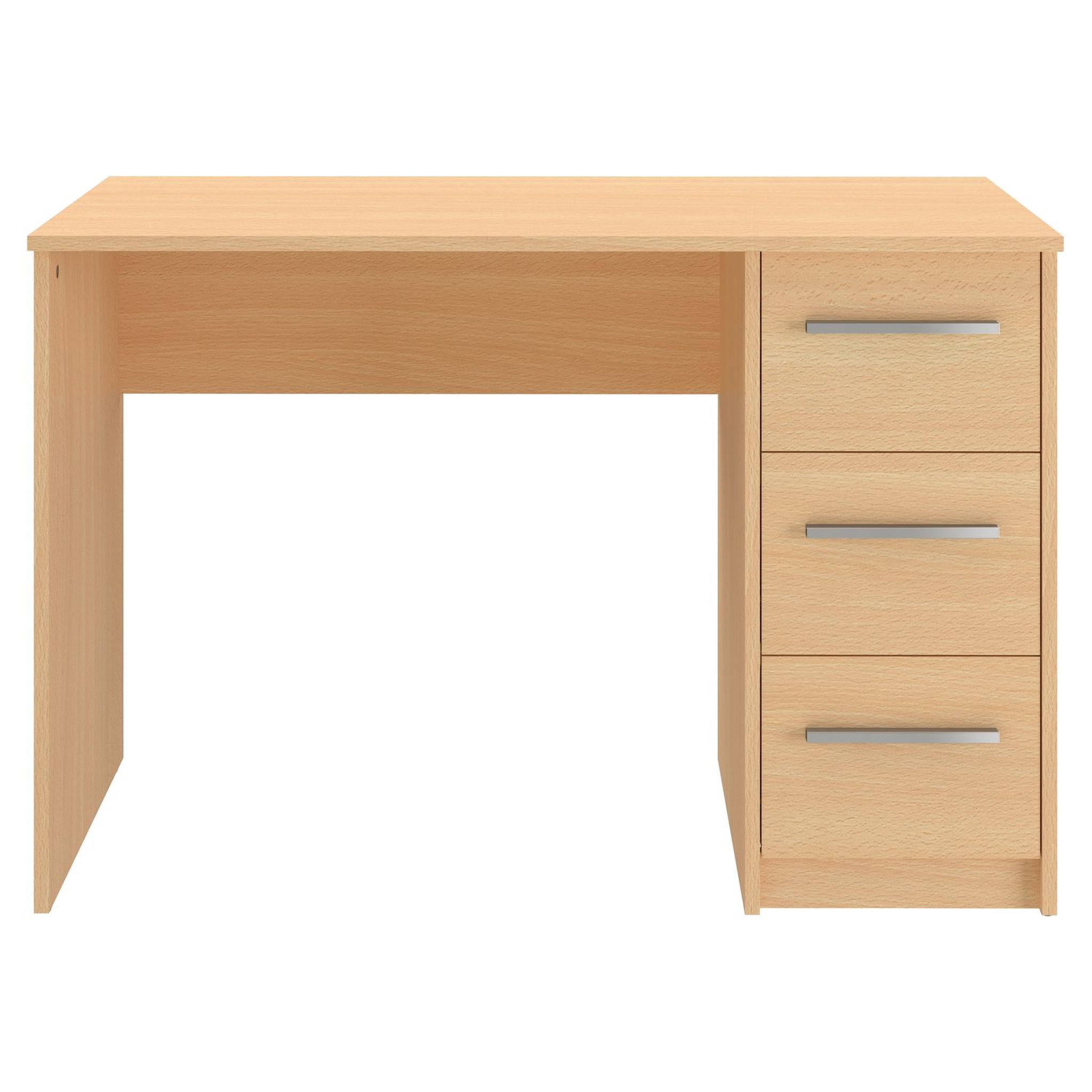 Voir la diapositive 4 : Bureau droit L110 3 tiroirs ANITA