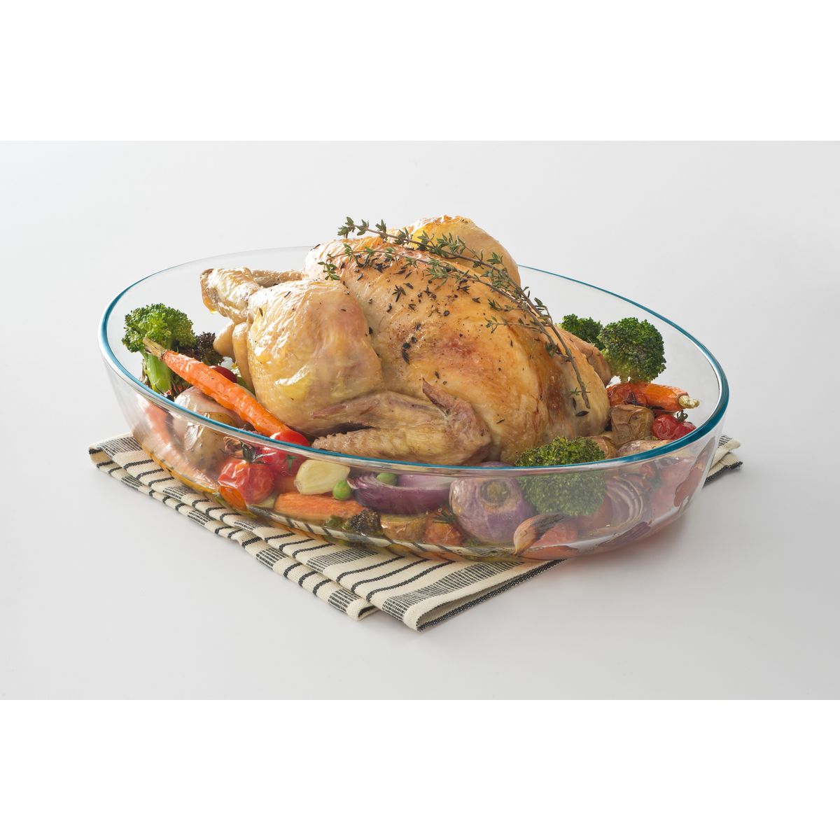 PYREX Plat à four ovale en verre ESSENTIAL 