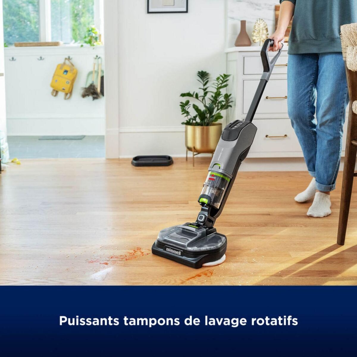 BISSELL Aspirateur laveur SpinWave + Vac PET pro B3898N