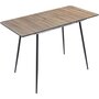 Voir la diapositive 1 : Habitat et Jardin Table repas extensible  Ebele  - 120/160 x 80 x 76 cm - Chêne