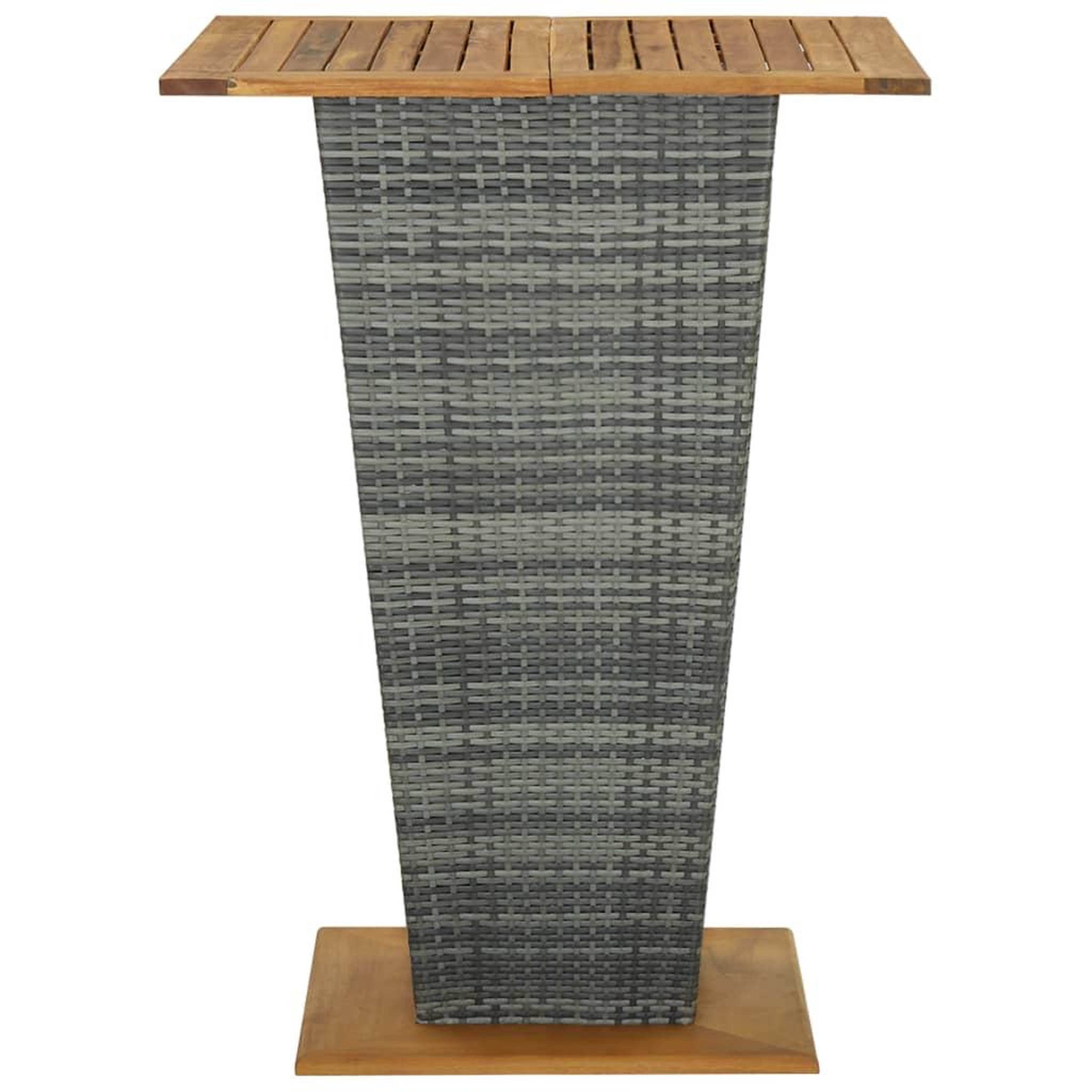 Voir la diapositive 5 : VIDAXL Ensemble de bar de jardin 9 pcs et coussins resine tressee gris