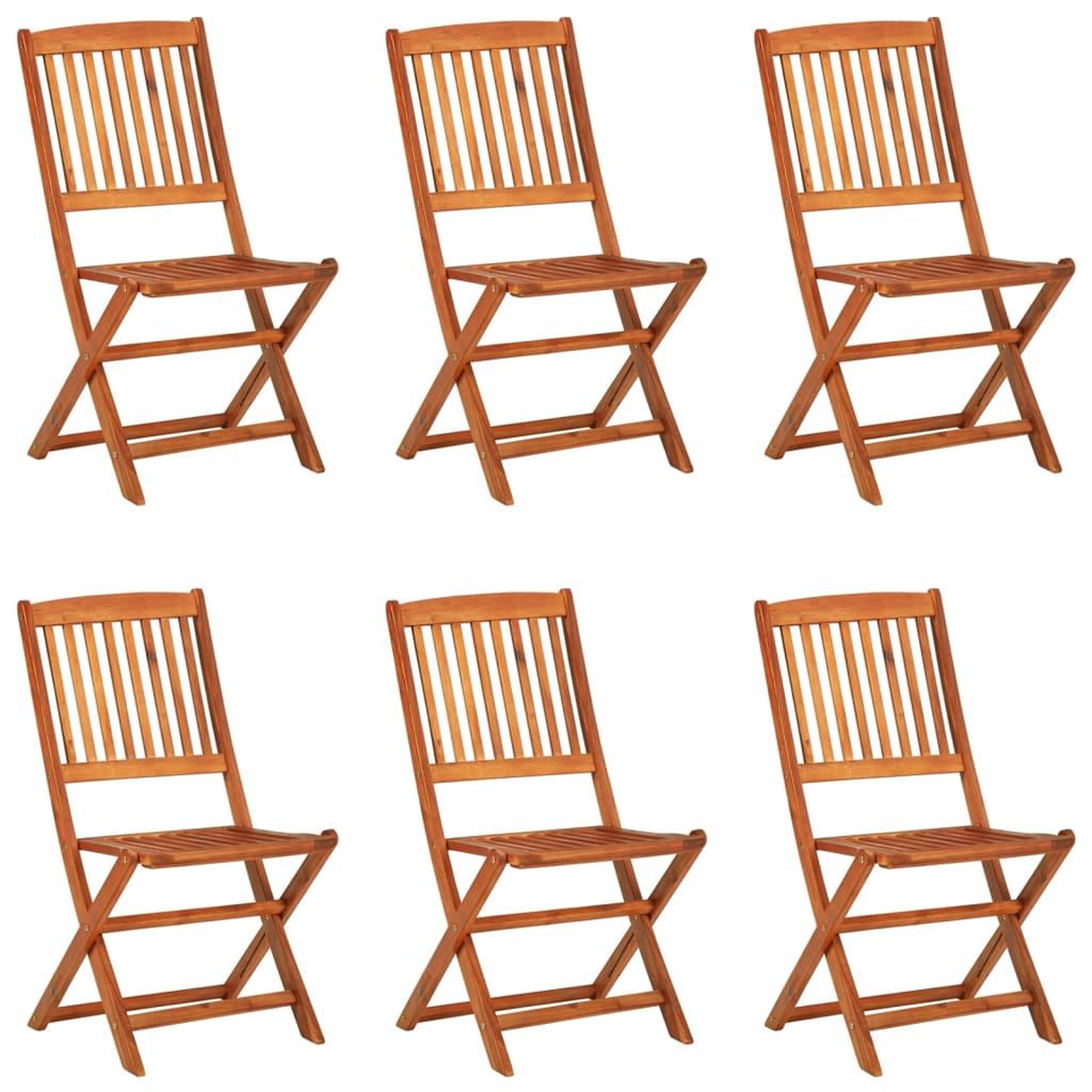 Voir la diapositive 3 : VIDAXL Ensemble a manger de jardin 7 pcs bois massif d'acacia
