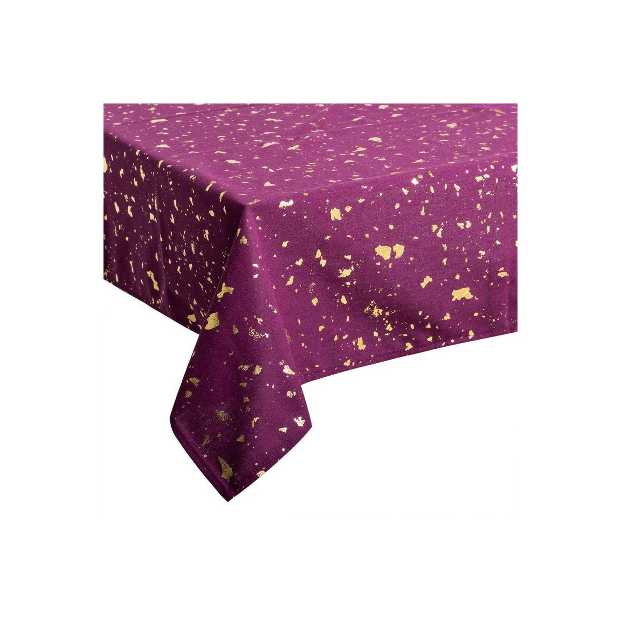 FEERIC LIGHT & CHRISTMAS Nappe imprimée  galerie des merveilles  140x240cm rose