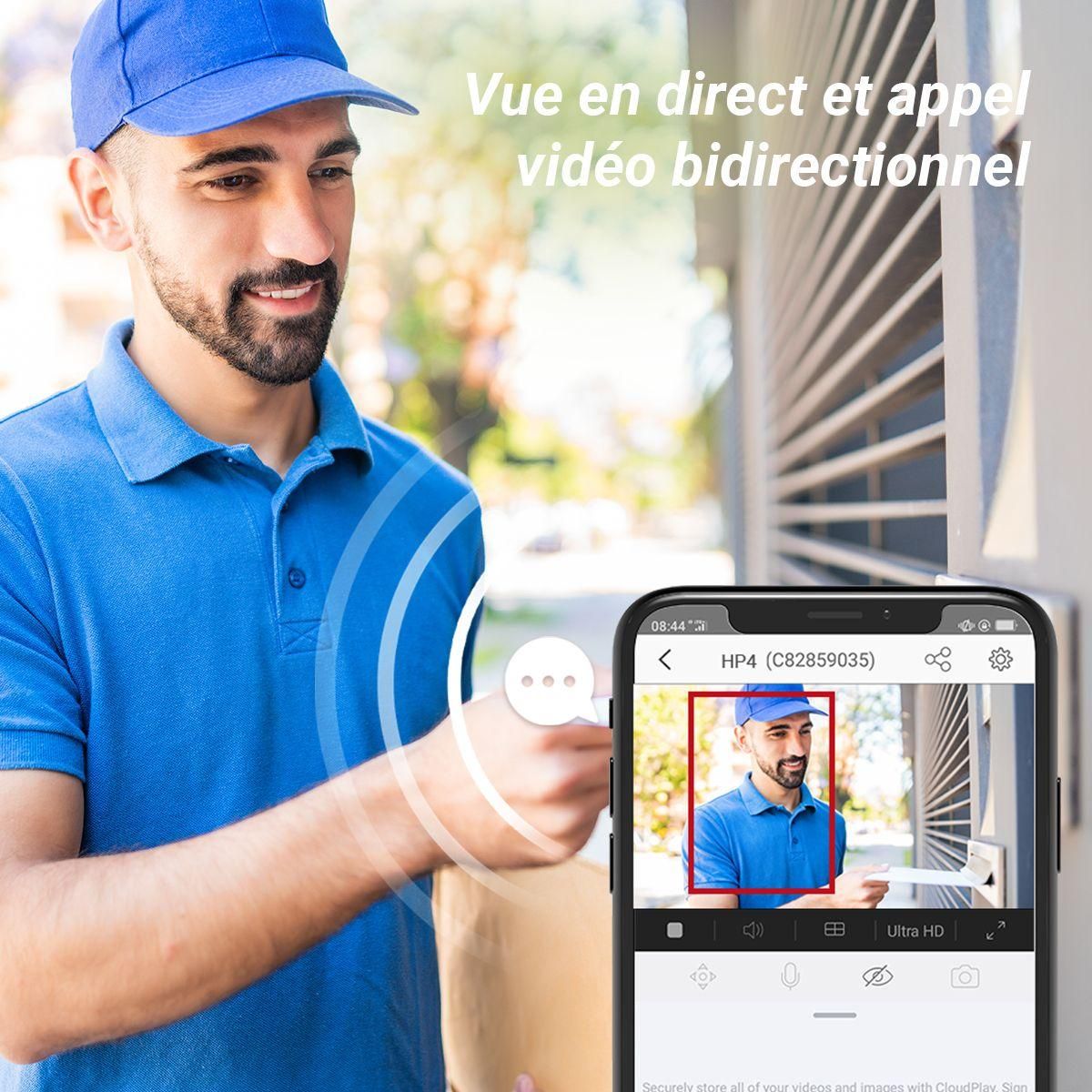 EZVIZ Judas connecté HP4 - 1080P / écran 4.3 pouces