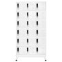 Voir la diapositive 2 : VIDAXL Armoire a casiers Blanc 90x40x180 cm Acier