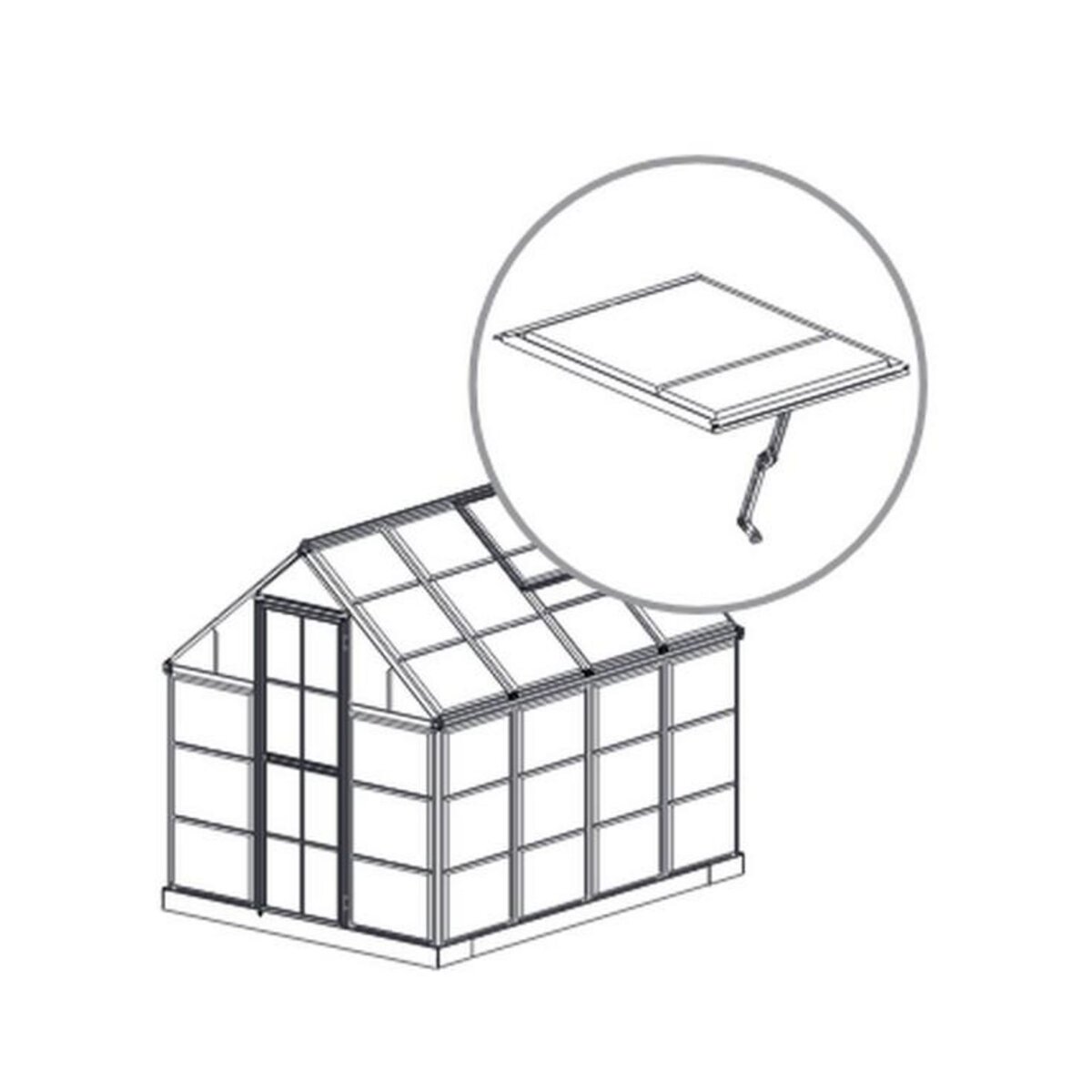 Palram Lucarne de toit pour serre - 701770
