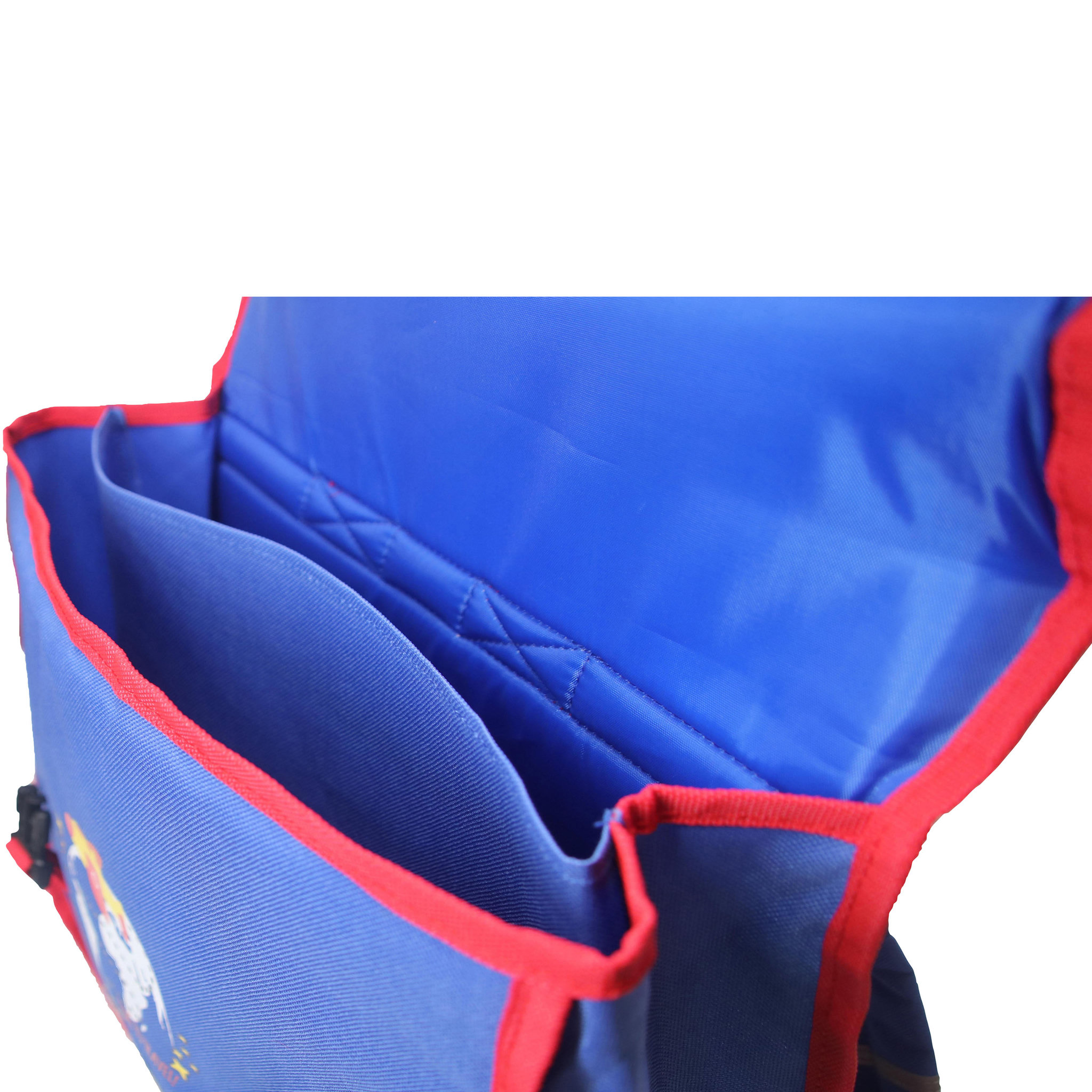 Voir la diapositive 4 : AUCHAN Cartable 36 cm polyester bleu AVIONS
