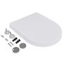 Voir la diapositive 3 : VIDAXL Abattant WC avec frein de chute 2 pcs Plastique Blanc