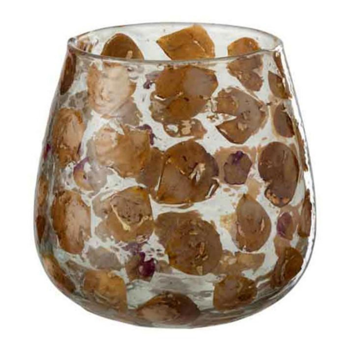 Paris Prix Photophore Design en Verre  Gerard  15cm Ambre