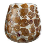 Paris Prix Photophore Design en Verre  Gerard  15cm Ambre