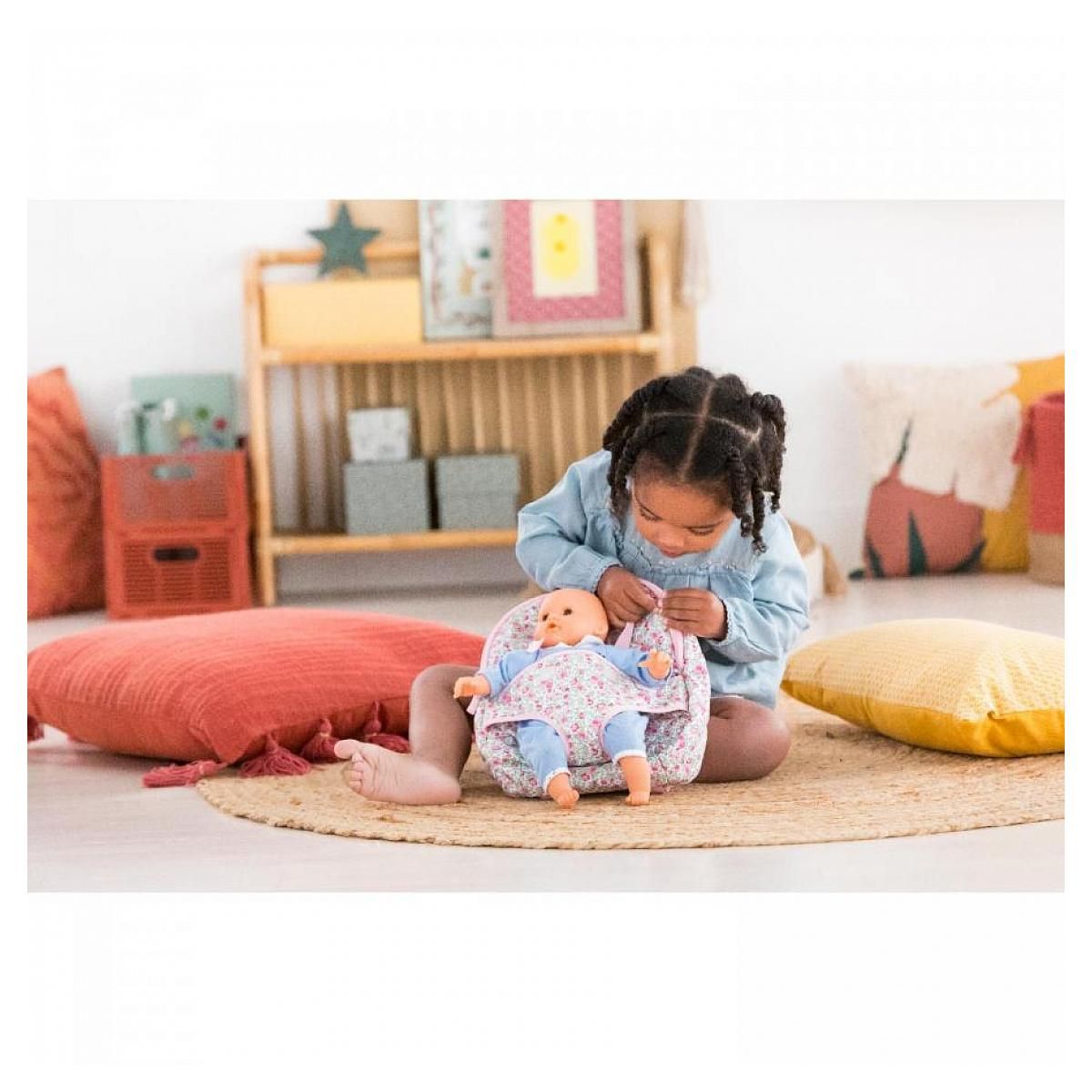 Corolle Sac à Dos porte-poupon Fleuri pour poupon 30 cm