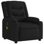 Voir la diapositive 3 : VIDAXL Fauteuil de massage inclinable Noir Tissu