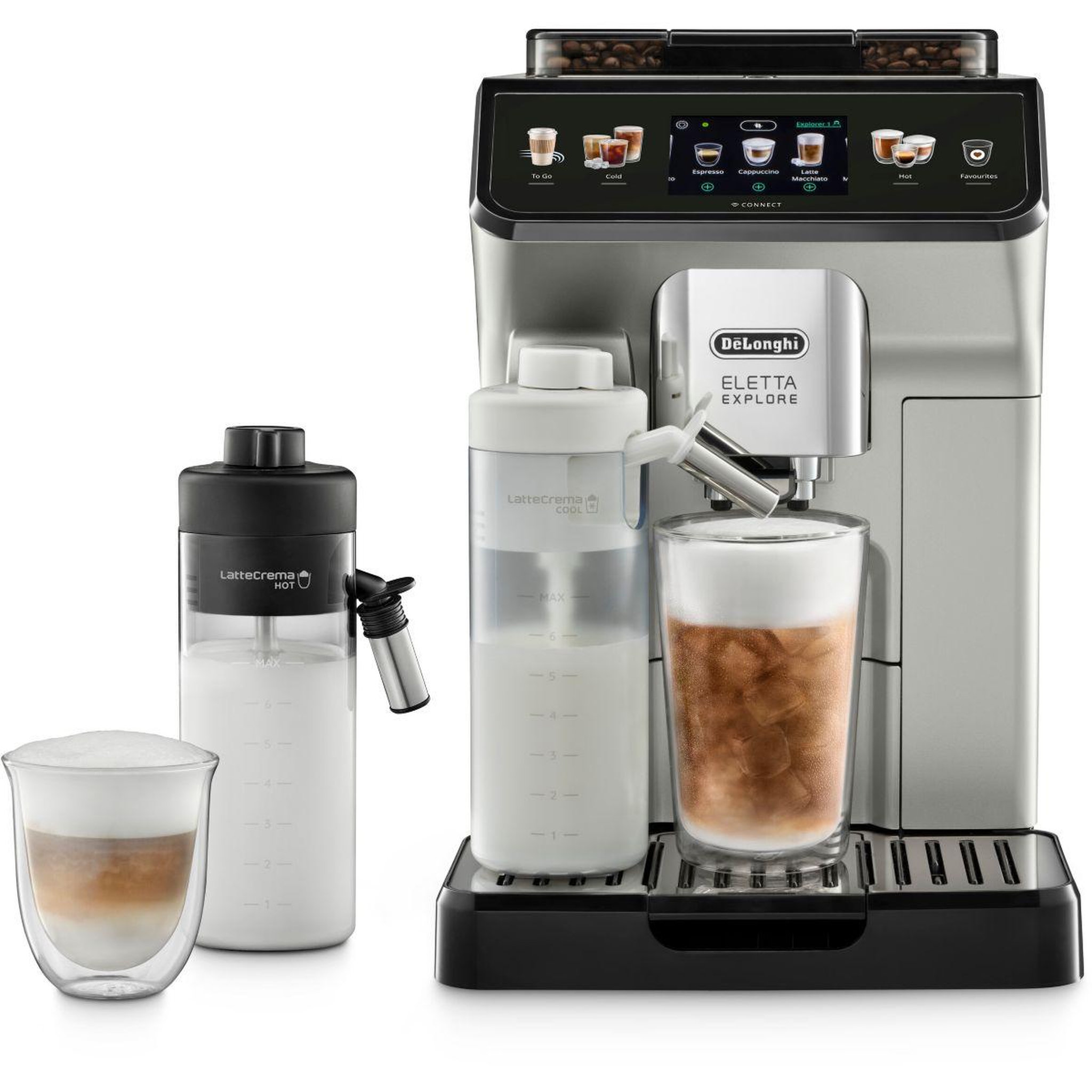 DELONGHI Expresso broyeur ecam450.65.s eletta explore argent