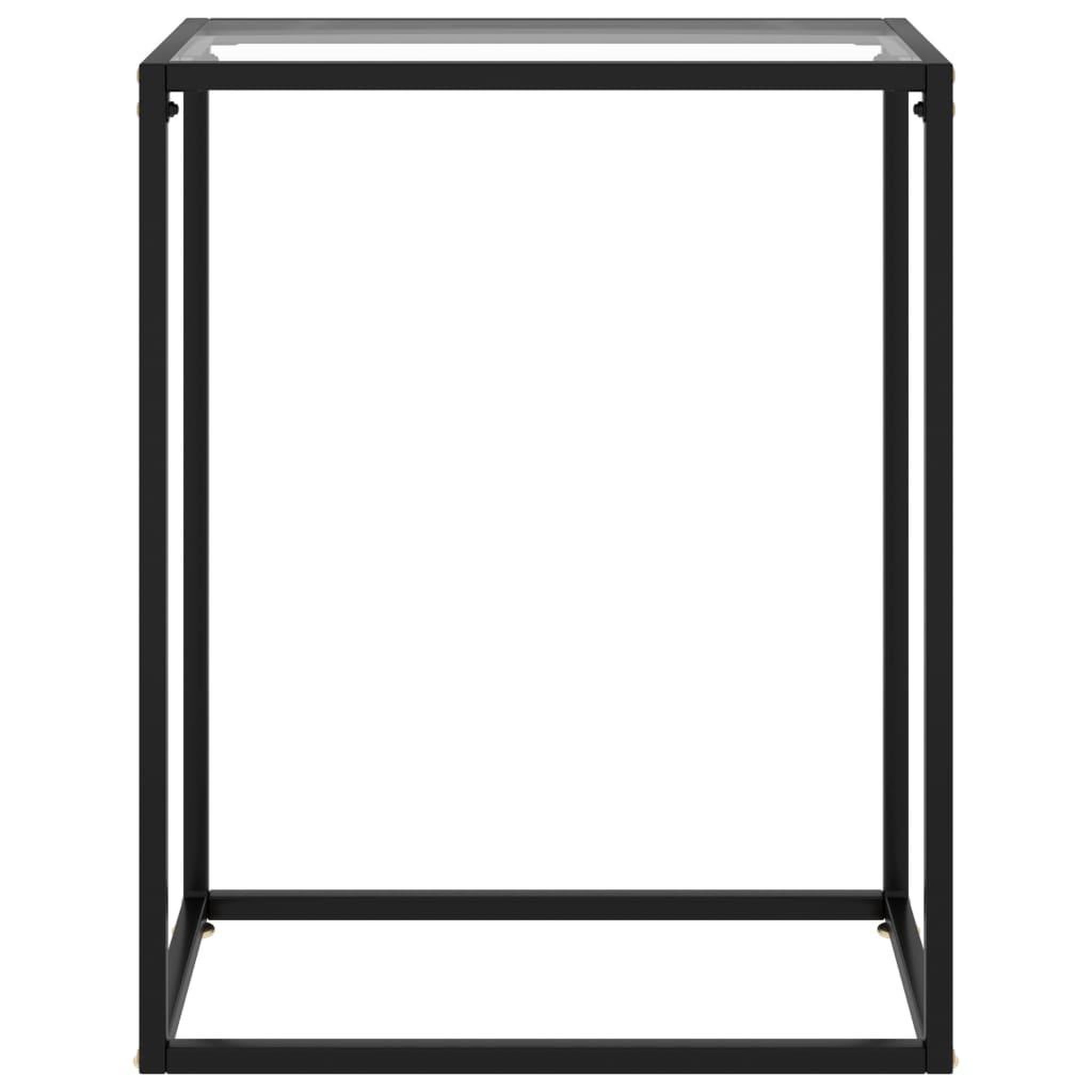 Voir la diapositive 2 : VIDAXL Table console Transparent 60x35x75 cm Verre trempe