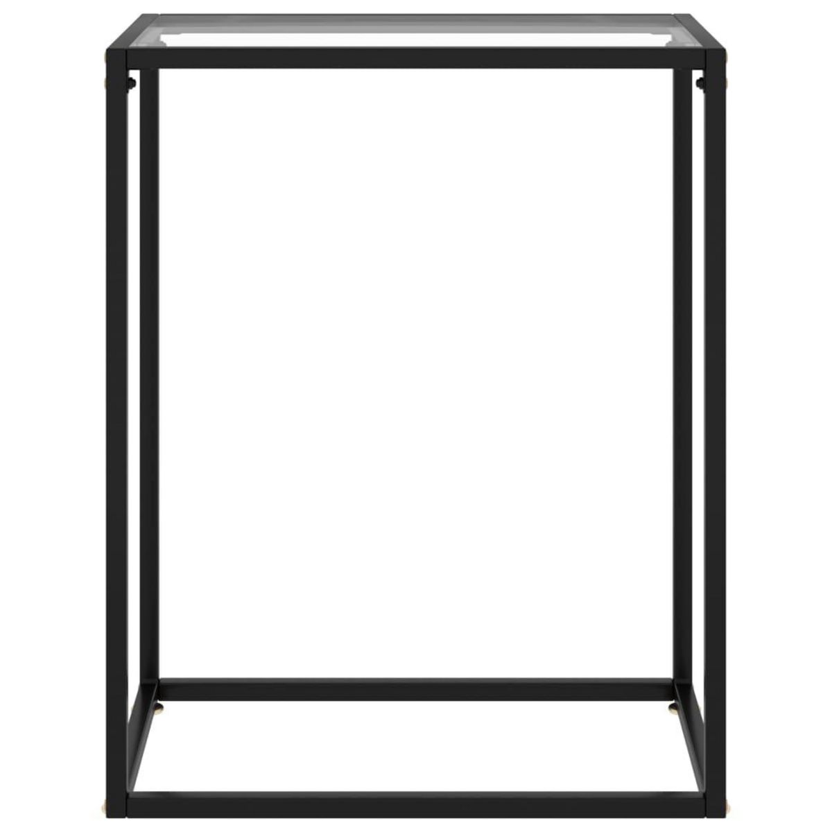 VIDAXL Table console Transparent 60x35x75 cm Verre trempe