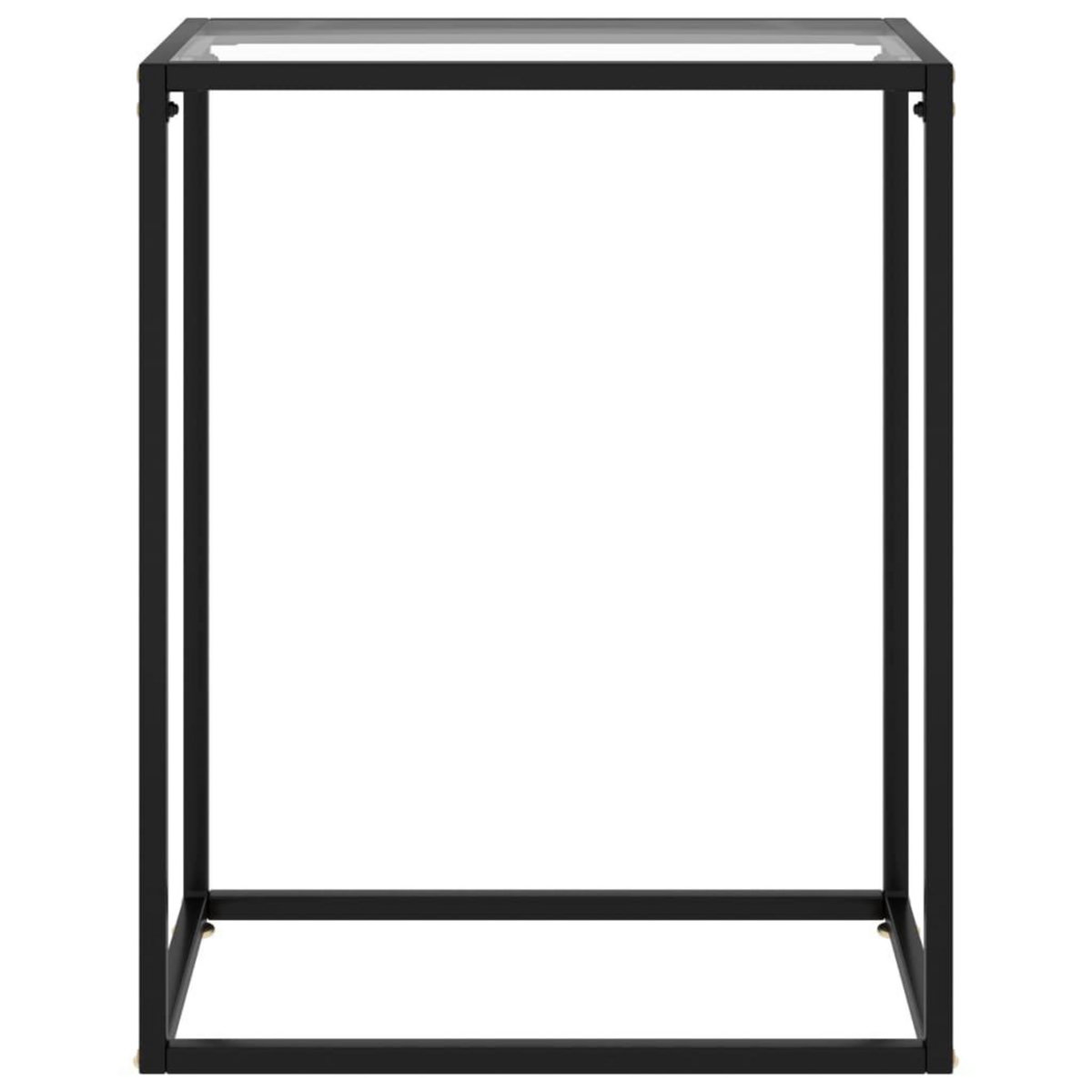 VIDAXL Table console Transparent 60x35x75 cm Verre trempe