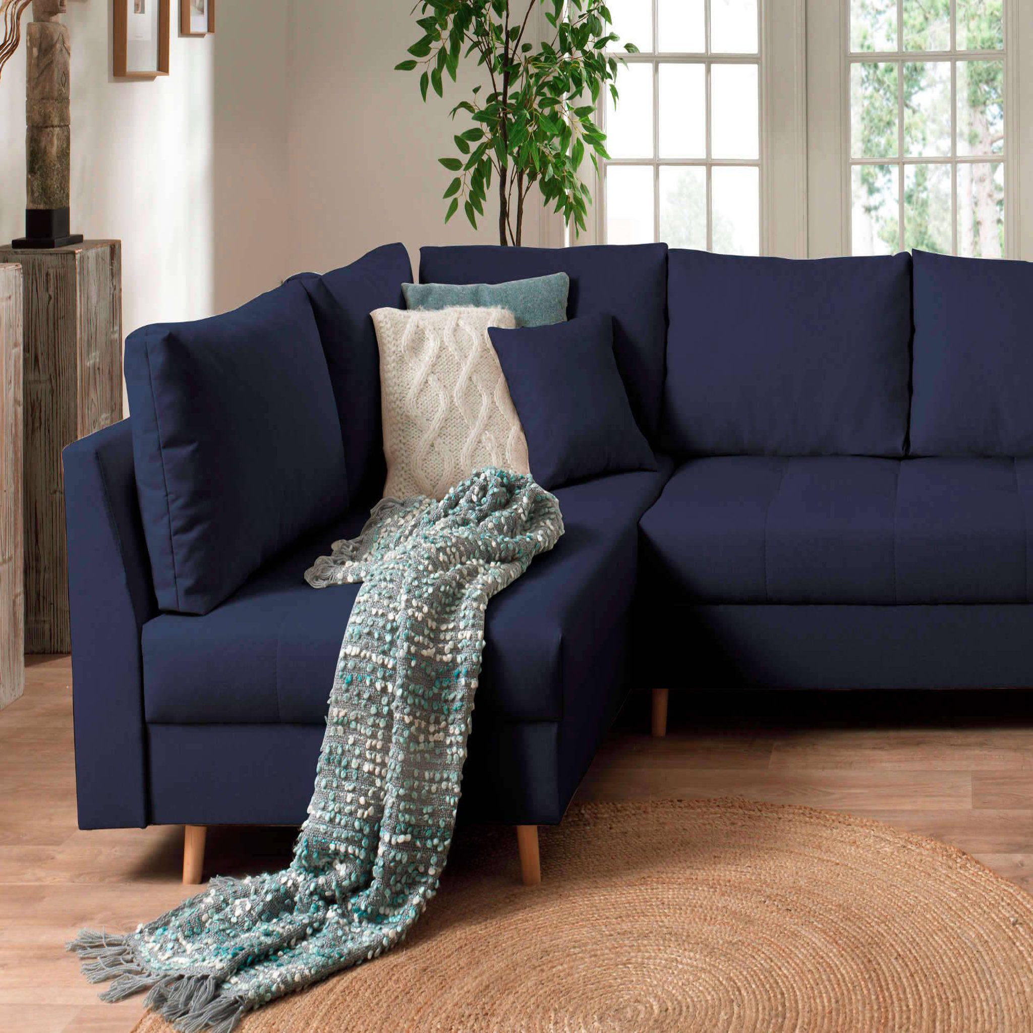 Voir la diapositive 3 : LISA DESIGN Rune - canapé panoramique - 7 places - style scandinave - gauche